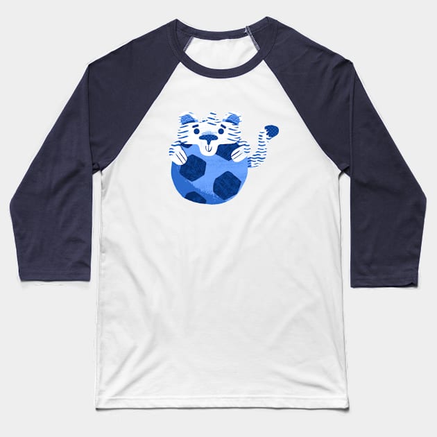 Tigers Love Soccer Baseball T-Shirt by arterikas